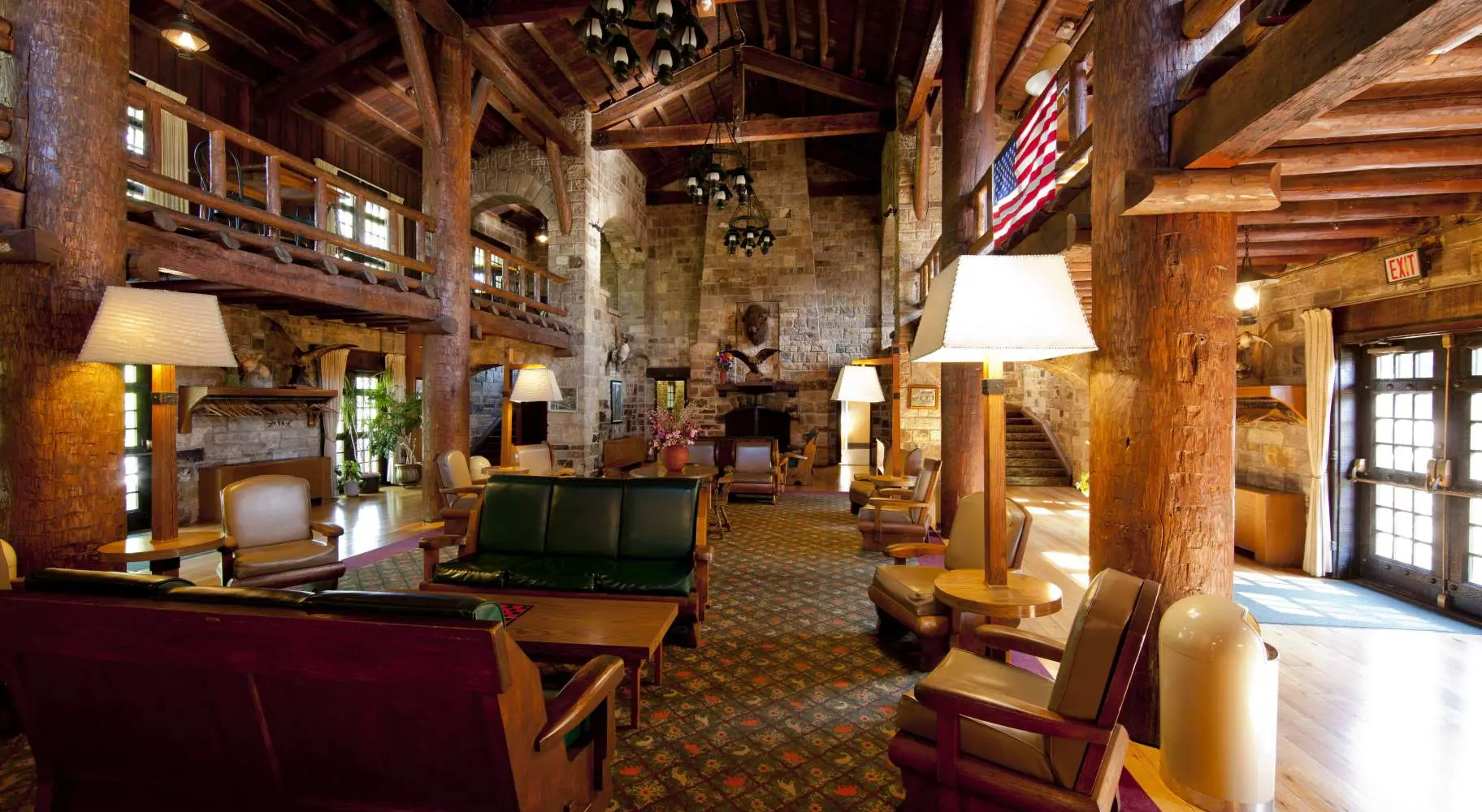 Interno della reception di un hotel