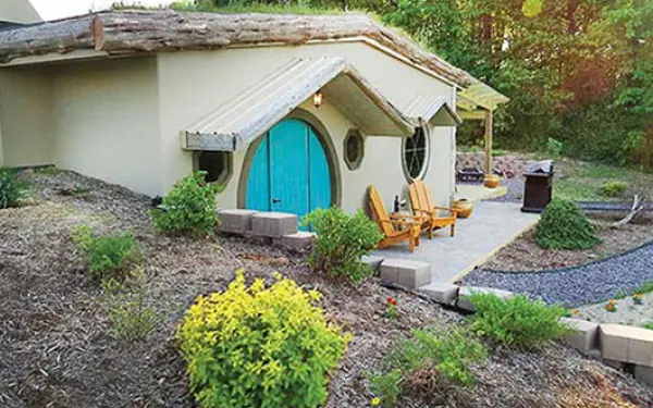 La Casa degli Hobbit presso le Rocky Comfort Cabins a Makanda (per gentile concessione delle Rocky Comfort Cabins)