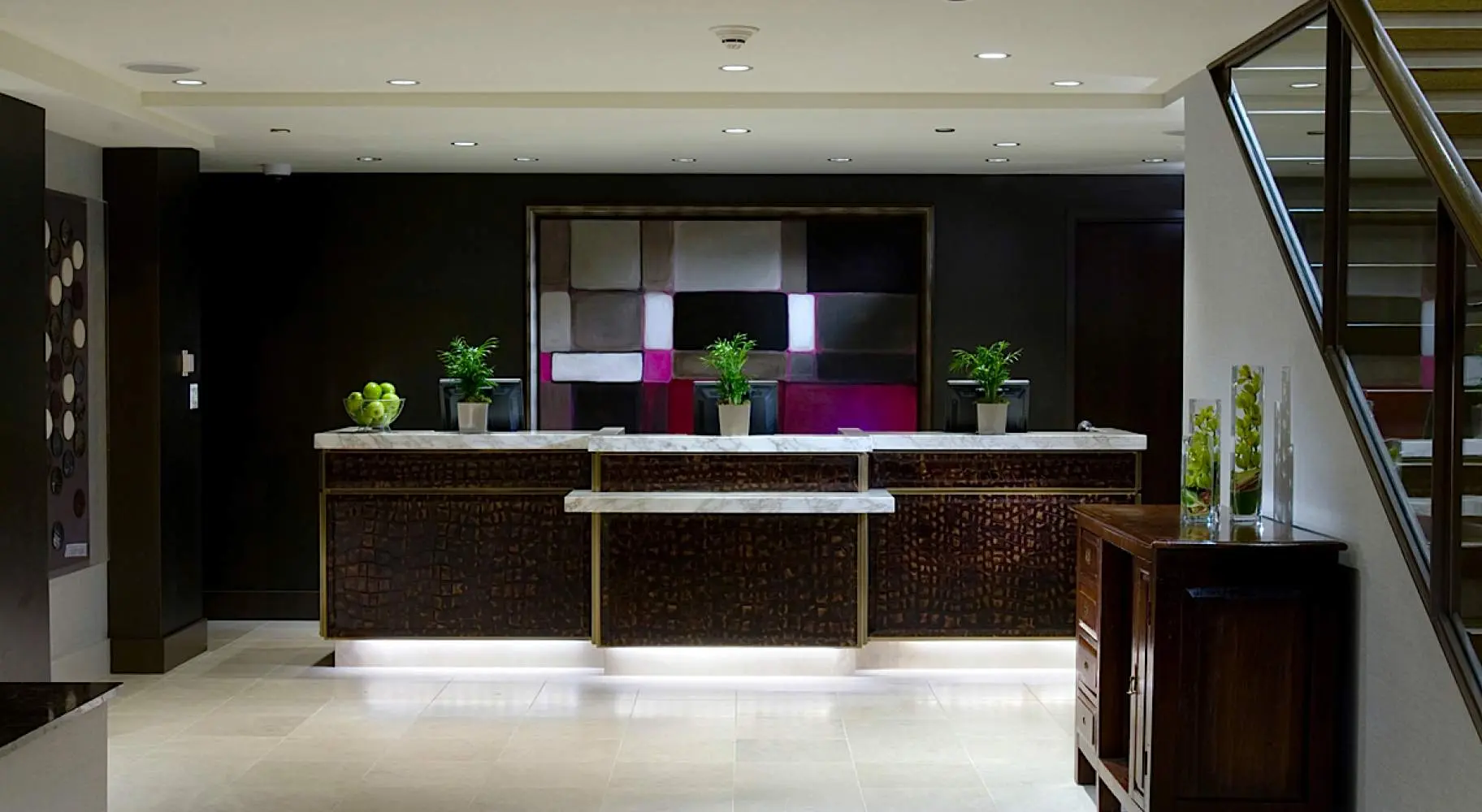 Area reception dell'hotel