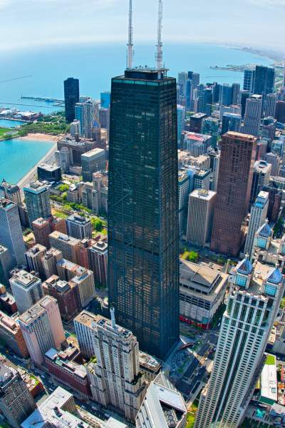 Una veduta aerea dei grattacieli del Chicago Loop. (Bob Stefko)