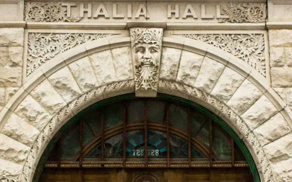 L'ingresso della Thalia Hall a Pilsen
