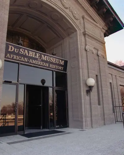 L'esterno del Museo di storia afroamericana DuSable