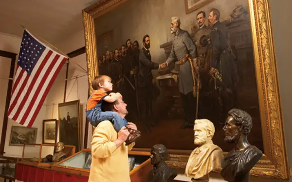 Il famoso dipinto di Thomas Nast del 1895, Peace in Union, al Grant Museum di Galena.