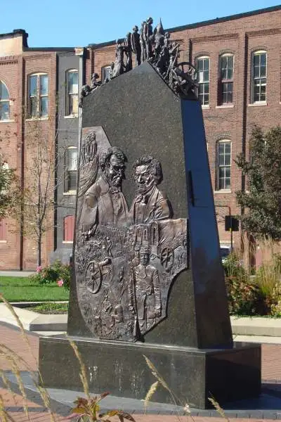 Statua afroamericana nel parco Preston Jackson