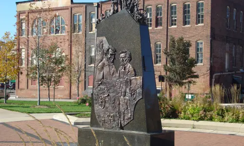 Statua afroamericana nel parco Preston Jackson