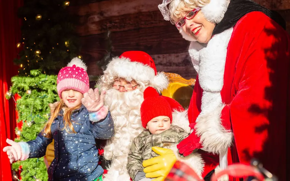 Galena, IL - Babbo Natale con i bambini