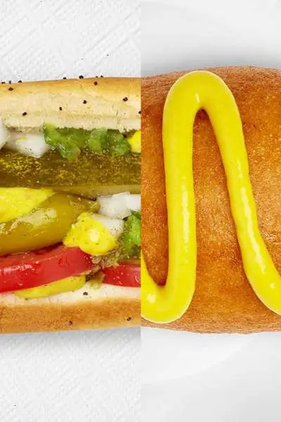 Metà hotdog e metà corndog