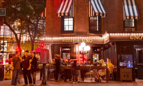 L'esterno di un ristorante