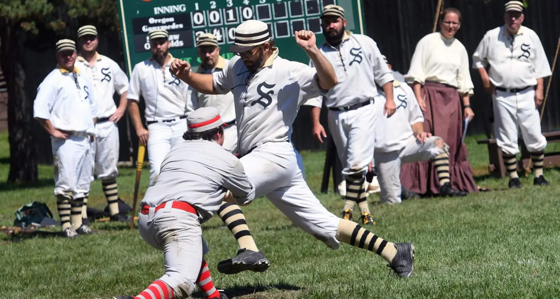 Squadra di baseball vintage Ganymedes