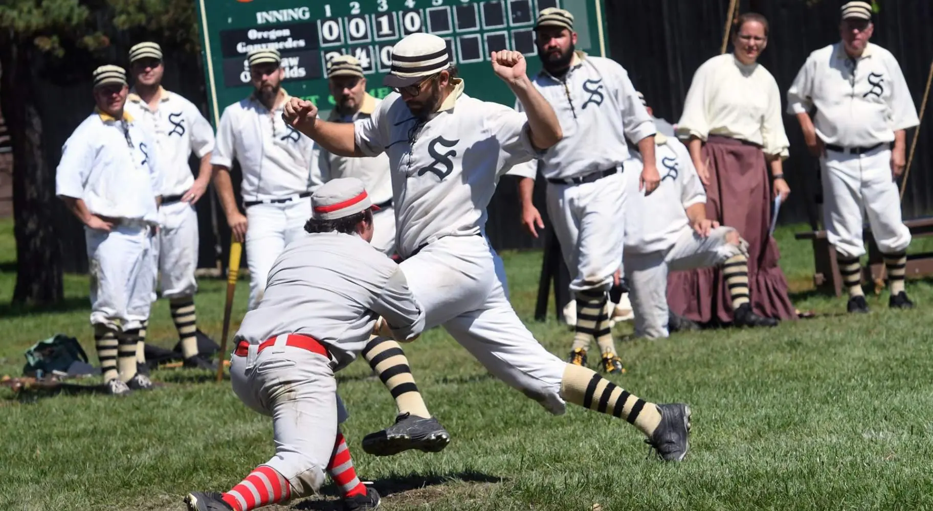 Squadra di baseball vintage Ganymedes 