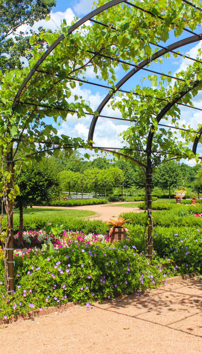 Giardino del Parco di Cantigny in primavera/estate.