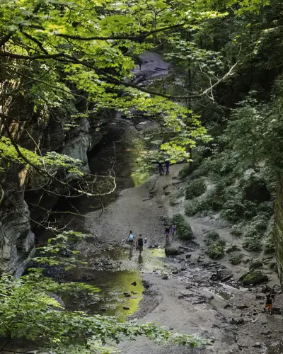 Passeggiata di gruppo a Starved Rock