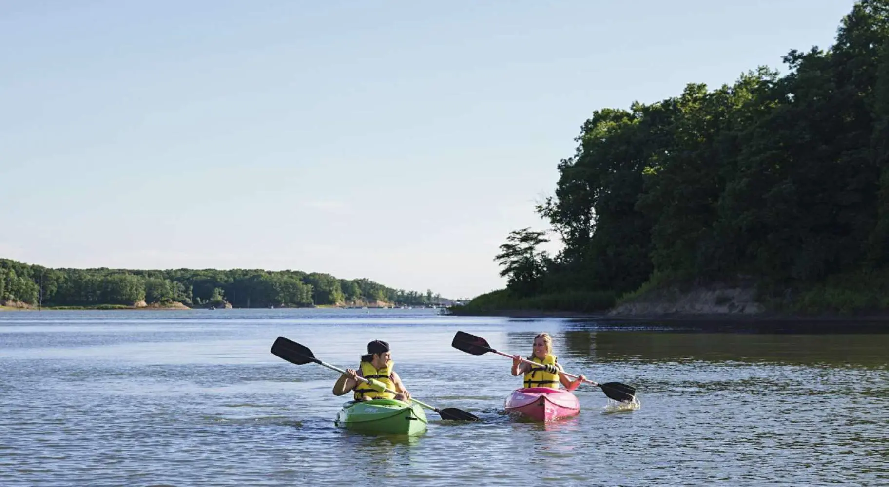 Kayakers lago shelbyville