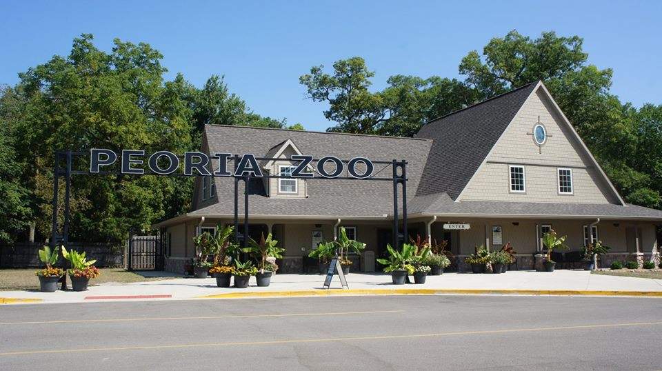 L'ingresso dello zoo di Peoria a Peoria