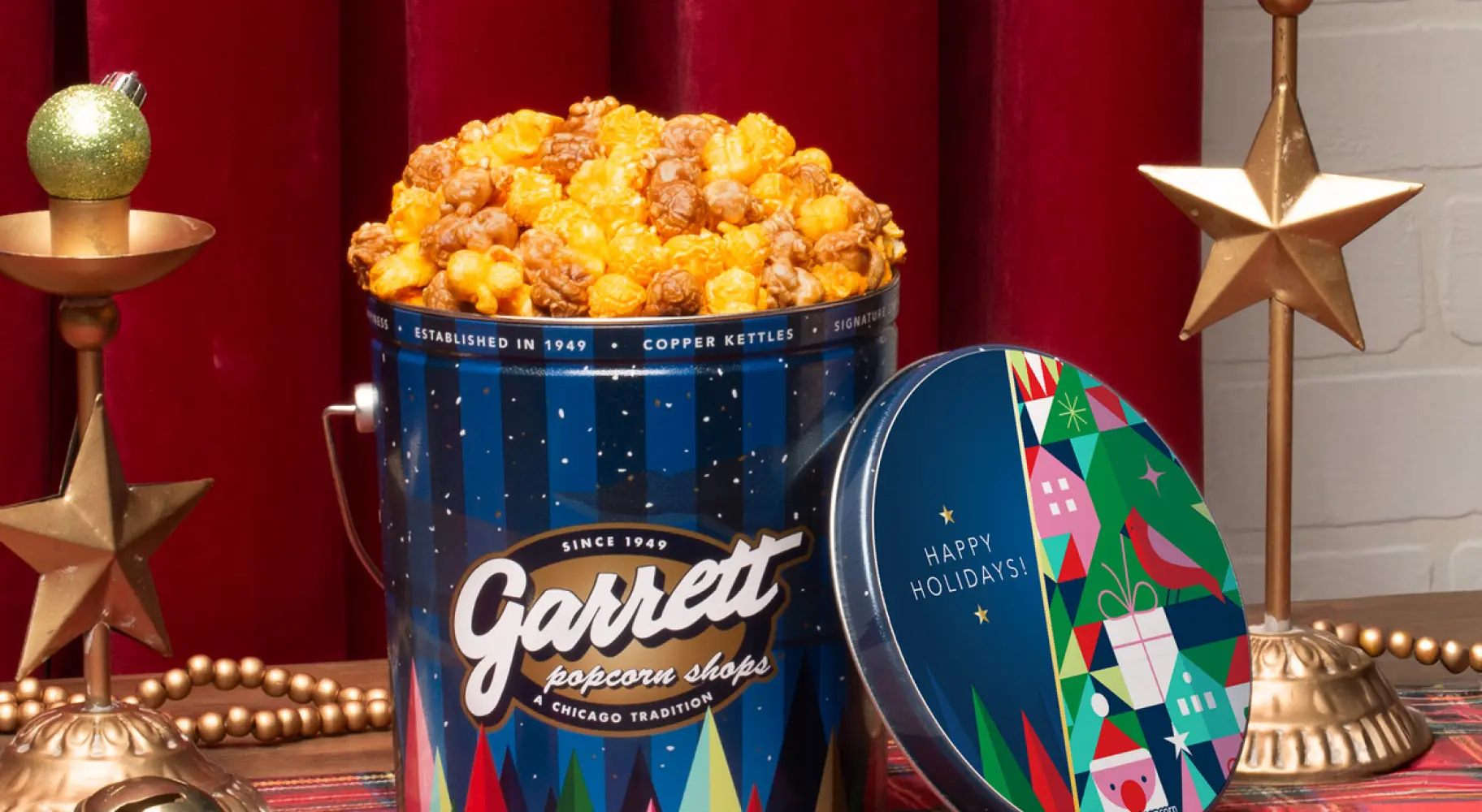 Barattolo di Popcorn Garrett Happy Holidays