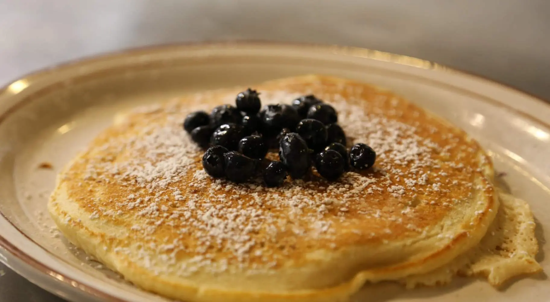 Un piatto di pancake nel popolare locale di Champaign-Urbana.